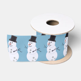 Bowling Ball Snowman Kerstmis Satijnen Lint