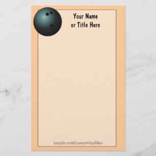Bowling Ball Stationery Briefpapier