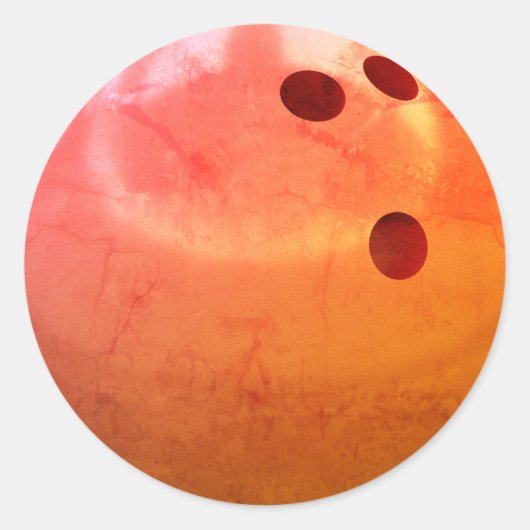 Bowling Ball Team Ronde Sticker (Voorkant)