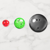 Bowling Ball thema verjaardagsfeestje Confetti (Achterkanten)