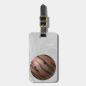 Bowling Ball Tiger Oranje Bagagelabel (Voorkant verticaal)