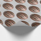 Bowling Ball Tiger Oranje Cadeaupapier (Hoek)