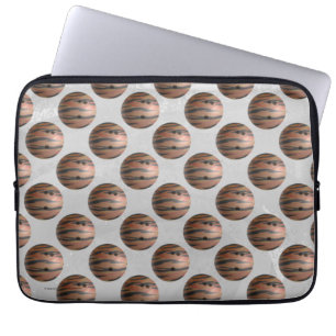 Bowling Ball Tiger Oranje Laptop Sleeve