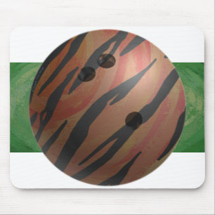 Bowling Ball Tiger Oranje Muismat