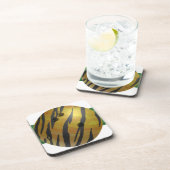 Bowling Ball Tiger Yellow Bier Onderzetter (Rechterzijde)