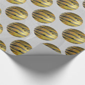 Bowling Ball Tiger Yellow Cadeaupapier (Hoek)