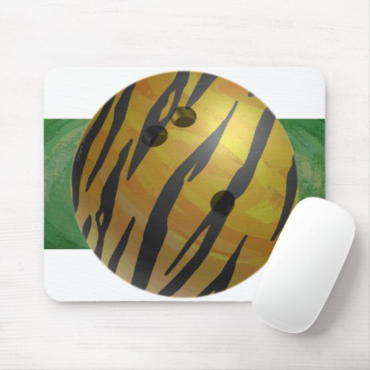Bowling Ball Tiger Yellow Muismat (Met muis)