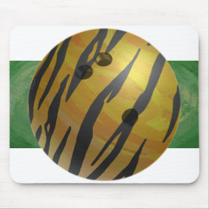 Bowling Ball Tiger Yellow Muismat