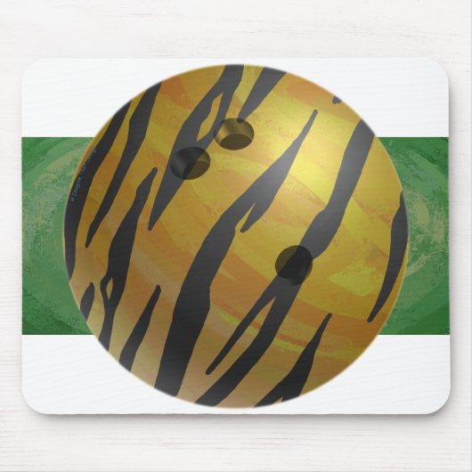Bowling Ball Tiger Yellow Muismat (Voorkant)