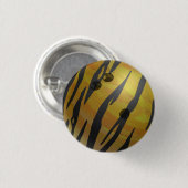 Bowling Ball Tiger Yellow Ronde Button 3,2 Cm (Voorkant /achterkant)