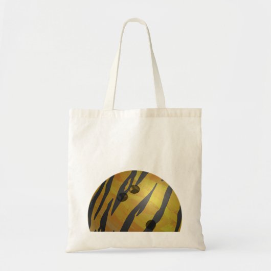 Bowling Ball Tiger Yellow Tote Bag (Voorkant)