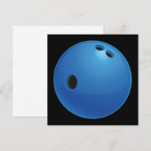 Bowling Ball Uitnodiging (Voorkant / Achterkant)