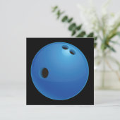 Bowling Ball Uitnodiging (Staand voorkant)