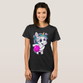 Bowling Ball Unicorn Bowling Team Strike Bowler Bo T-shirt (Voorkant volledig)
