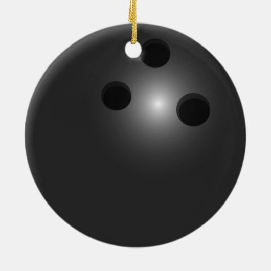 Bowling Ball-versiering Keramisch Ornament (Achterkant)