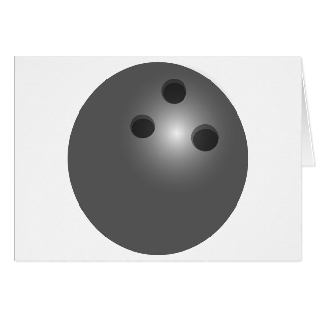 Bowling Ball Wenskaart (Voorkant Horizontaal)