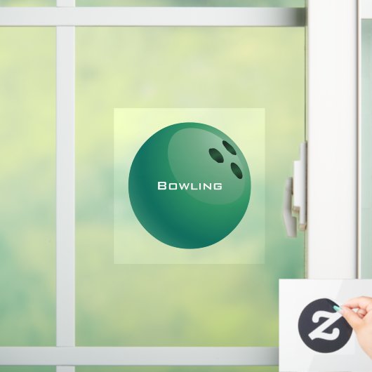 Bowling Ball Window Cling Raamsticker (Huis)