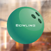 Bowling Ball Window Cling Raamsticker (Vel 2)
