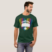 Bowling ballen schattig hart bowlers disco bowling t-shirt (Voorkant volledig)