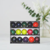 Bowling Balls Briefkaart (Staand voorkant)