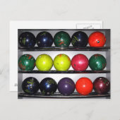 Bowling Balls Briefkaart (Voorkant / Achterkant)