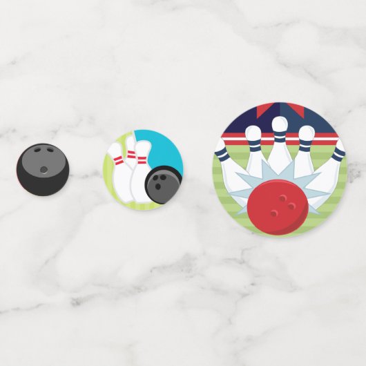 Bowling Balls en Bowling Pins Confetti (Voorkanten)