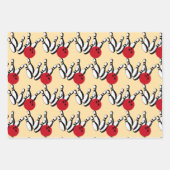 Bowling Balls en Pins Design Inpakpapier Vel (Voorkant 3)