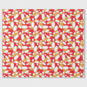 Bowling Balls en Pins Ten Pin Bowling Party Cadeaupapier (Vlak)