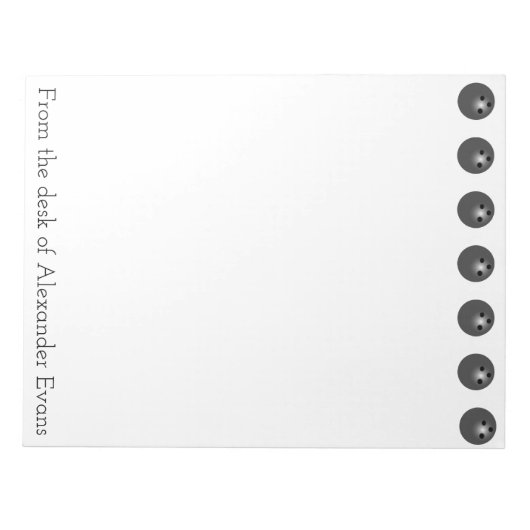 Bowling Balls Notitieblok (Voorkant)