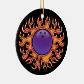 Bowling Balls-o-Fire Keramisch Ornament (Rechts)