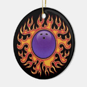 Bowling Balls-o-Fire Keramisch Ornament (Links)