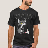 Bowling Because Murder is Wrong Bowlers Sarcasm Ca T-shirt (Voorkant)