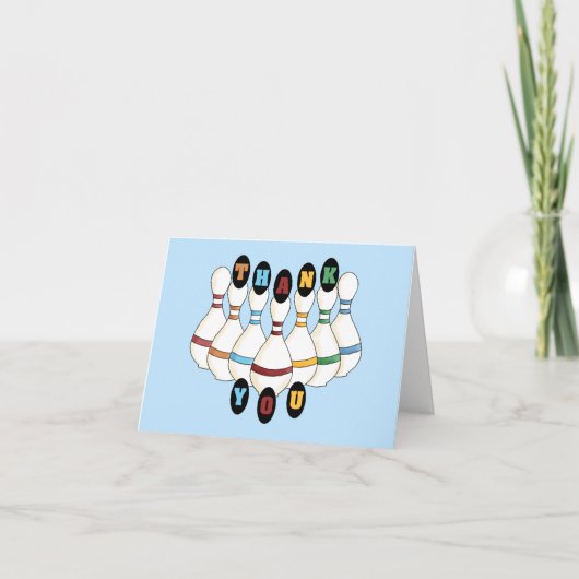 Bowling bedankkaart (Voorkant)