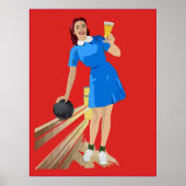 Bowling, Beer, Fun Poster (Voorkant)