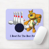 Bowling Beer Lijst Muismat (Met muis)