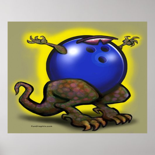 Bowling Beest Poster (Voorkant)