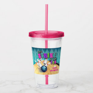 Bowling Birthday 16oz Tumbler - Meisje Acryl Drinkbeker