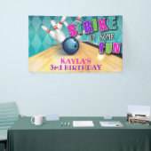 Bowling Birthday Banner - Girl (Beurs)