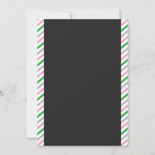 Bowling Birthday Invitation 1st Birthday Party Kaart (Achterkant)