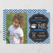 Bowling Birthday Invitation 1st Birthday Party Kaart (Voorkant / Achterkant)