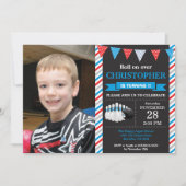 Bowling Birthday Invitation 1st Birthday Party Kaart (Voorkant)