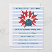 Bowling Birthday Kaart (Voorkant)