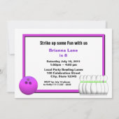 Bowling Birthday Kaart (Achterkant)