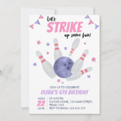 Bowling Birthday nodigt uit om wat plezier op te d Kaart (Voorkant)