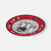Bowling Birthday Party 7-inch Borden Papieren Bordje (Gekanteld)