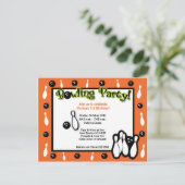 BOWLING BIRTHDAY PARTY Bowl Oranje Kaart (Staand voorkant)