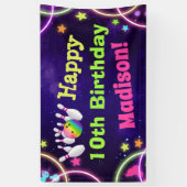 Bowling Birthday Party Happy Birthday Banner (Verticaal)