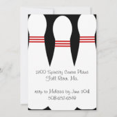 Bowling Birthday Party Invitation Kaart (Achterkant)