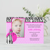 Bowling Birthday Party Invitations Foto Kaart (Staand voorkant)