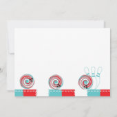 Bowling Birthday Party Invites / boy of meisje Kaart (Achterkant)